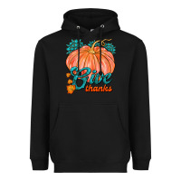 Black Give Thanks Heavyweight Hoodie - FaDigitalArtStudio