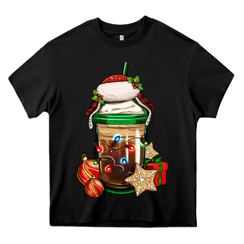 Christmas Vacation Trapper Hat Coffee Cup Heavy Core Tee by Jasminsmagicworld | Teevron