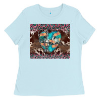 Baby Blue western nurse stethoscope pink leopard Ladies Tee - BarkalooDesign
