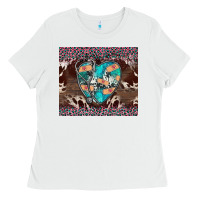 White western nurse stethoscope pink leopard Ladies Tee - BarkalooDesign