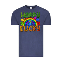Vintage Denim Western Happy Go Lucky LGBTQ+ Vintage Tee - BundleAndBundleShop
