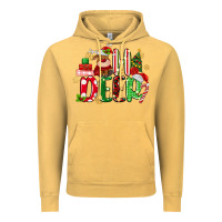 Vintage Mustard oh deer reindeer Vintage Hoodie - MaliasSmallBusiness