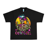 Black Cowgirl Skeleton With Landscape Urban Heavy Tee - BundleAndBundleShop