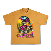 Peanut Butter Cowgirl Skeleton With Landscape Urban Heavy Tee - BundleAndBundleShop