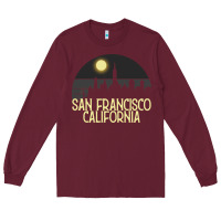 Burgundy San Francisco California Long Sleeve Tee - Bettercallsaul
