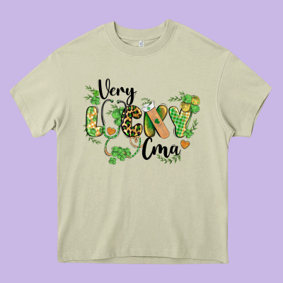 St. Patricks Day Very Lucky Cma Heavy Core Tee Designed By Barkaloodesign