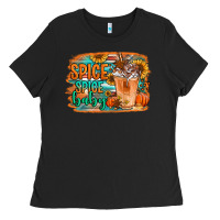 Black spice spice baby pumpkin spice latte Ladies Tee - Jasminsmagicworld