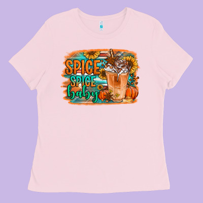 Spice Spice Baby Pumpkin Spice Latte Ladies Tee Designed By Jasminsmagicworld