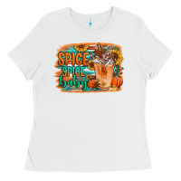 White spice spice baby pumpkin spice latte Ladies Tee - Jasminsmagicworld