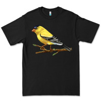 Black American Goldfinch Premium Tee - LillyAllenDesigns