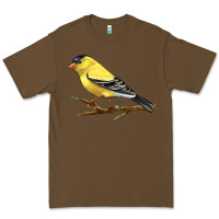 Cacao American Goldfinch Premium Tee - LillyAllenDesigns