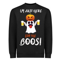 I'm Just Here For The Boos Heavyweight Sweatshirt | Teevron