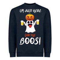 Navy I'm Just Here For The Boos Heavyweight Sweatshirt - Bettercallsaul