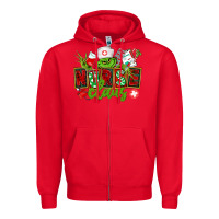 Red nurse claus christmas Zipper Hoodie - CowGirlArtShop