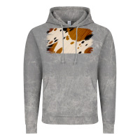 Cloud Rock Cowhide Black and Light Brown Brushstroke Vintage Hoodie - Jasminsmagicworld