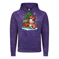 Cloud Purple merry christmas cow Vintage Hoodie - MaliasSmallBusiness
