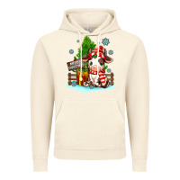 Vintage Artic merry christmas cow Vintage Hoodie - MaliasSmallBusiness