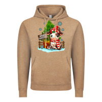 Vintage Coffee merry christmas cow Vintage Hoodie - MaliasSmallBusiness