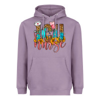 Lavender Western ICU Intensive Care Unit Nurse Heavyweight Hoodie - FaDigitalArtStudio