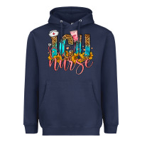 Navy Western ICU Intensive Care Unit Nurse Heavyweight Hoodie - FaDigitalArtStudio