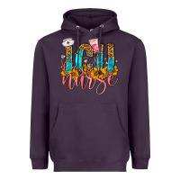 Plum Western ICU Intensive Care Unit Nurse Heavyweight Hoodie - FaDigitalArtStudio