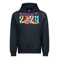 Navy Happy Easter 2024 Urban Hoodie - CowhideDigitalArt