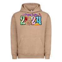Pigment Burro Happy Easter 2024 Urban Hoodie - CowhideDigitalArt