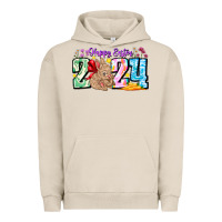Pigment French Oak Happy Easter 2024 Urban Hoodie - CowhideDigitalArt