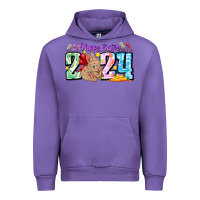 Tulip Happy Easter 2024 Urban Hoodie - CowhideDigitalArt