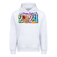 White Happy Easter 2024 Urban Hoodie - CowhideDigitalArt