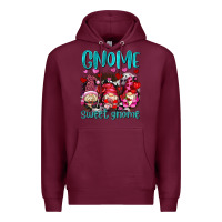 Burgundy gnome sweet gnomes olivia Premium Hoodie - OliviaCreatesArt