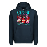 Navy gnome sweet gnomes olivia Premium Hoodie - OliviaCreatesArt