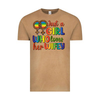 Vintage Camel Just A Girl Who Loves Her Wifey Vintage Tee - BundleAndBundleShop