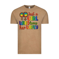 Vintage Coffee Just A Girl Who Loves Her Wifey Vintage Tee - BundleAndBundleShop