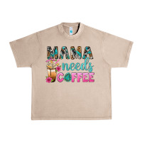 French Oak Mama Needs Coffee Bbs Urban Heavy Tee - BundleAndBundleShop