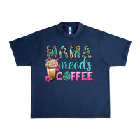 Navy Mama Needs Coffee Bbs Urban Heavy Tee - BundleAndBundleShop