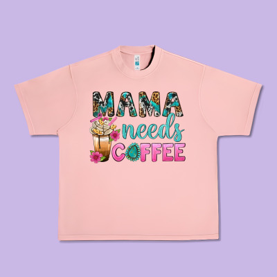 Mama Needs Coffee Bbs Urban Heavy Tee Designed By Bundleandbundleshop