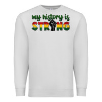 Dove Grey My history is strong Premium Sweatshirt - FaDigitalArtStudio