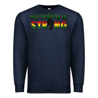 Navy My history is strong Premium Sweatshirt - FaDigitalArtStudio