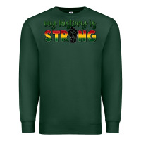 Sports Green My history is strong Premium Sweatshirt - FaDigitalArtStudio