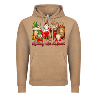 Vintage Coffee merry christmas gnomes coffee cups Vintage Hoodie - MaliasSmallBusiness