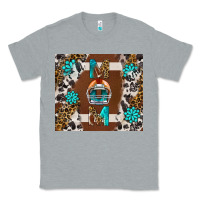Heather Grey American Football Mom Tumbler Classic Tee - BundleAndBundleShop