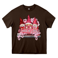 Chocolate Brown loads of love with flowers Heavy Core Tee - NancyCooperArtShop