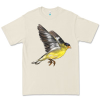 Bone Flying American Goldfinch Premium Tee - LillyAllenDesigns