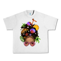 Lunar Rock Beach Hair Afro Messy Bun Bbs Urban Heavy Tee - BundleAndBundleShop