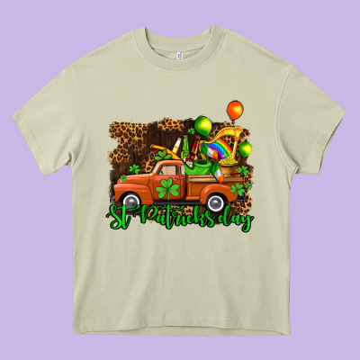 St Patricks Day Loads Of Truck Heavy Core Tee Designed By Adodesignshop