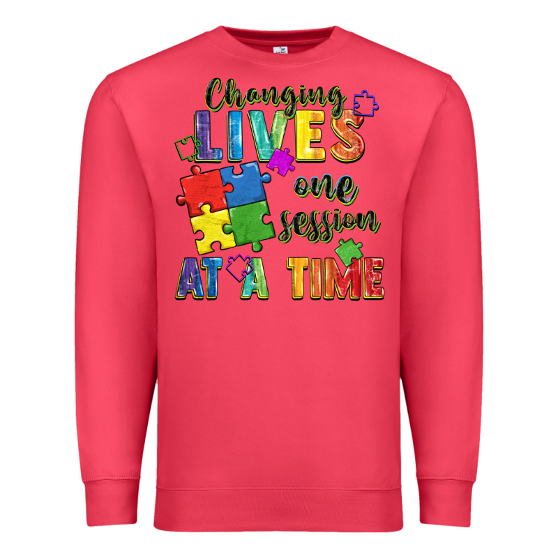 Changing Lives One Session At A Time Premium Sweatshirt by FaDigitalArtStudio | Teevron