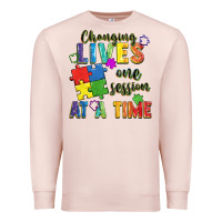 Pale Pink Changing lives one session at a time Premium Sweatshirt - FaDigitalArtStudio