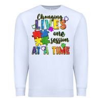 White Changing lives one session at a time Premium Sweatshirt - FaDigitalArtStudio