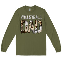 Army Green Volleyball Dad Long Sleeve Tee - Bettercallsaul